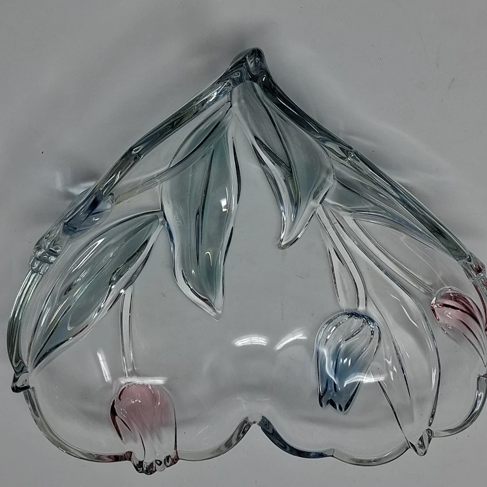 Vintage Walther Gras  Authentic Glass Serving Dish